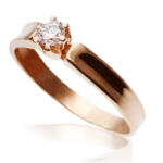 помолвочное кольцо классическое на заказ SGPP047